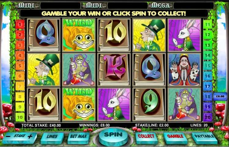 Alice in Wonderland Progressive Slot